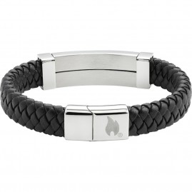 Браслет ZIPPO STEEL BAR BRAIDED LEATHER BRACELET 2007175 Браслет ZIPPO STEEL BAR BRAIDED LEATHER BRACELET 2007175